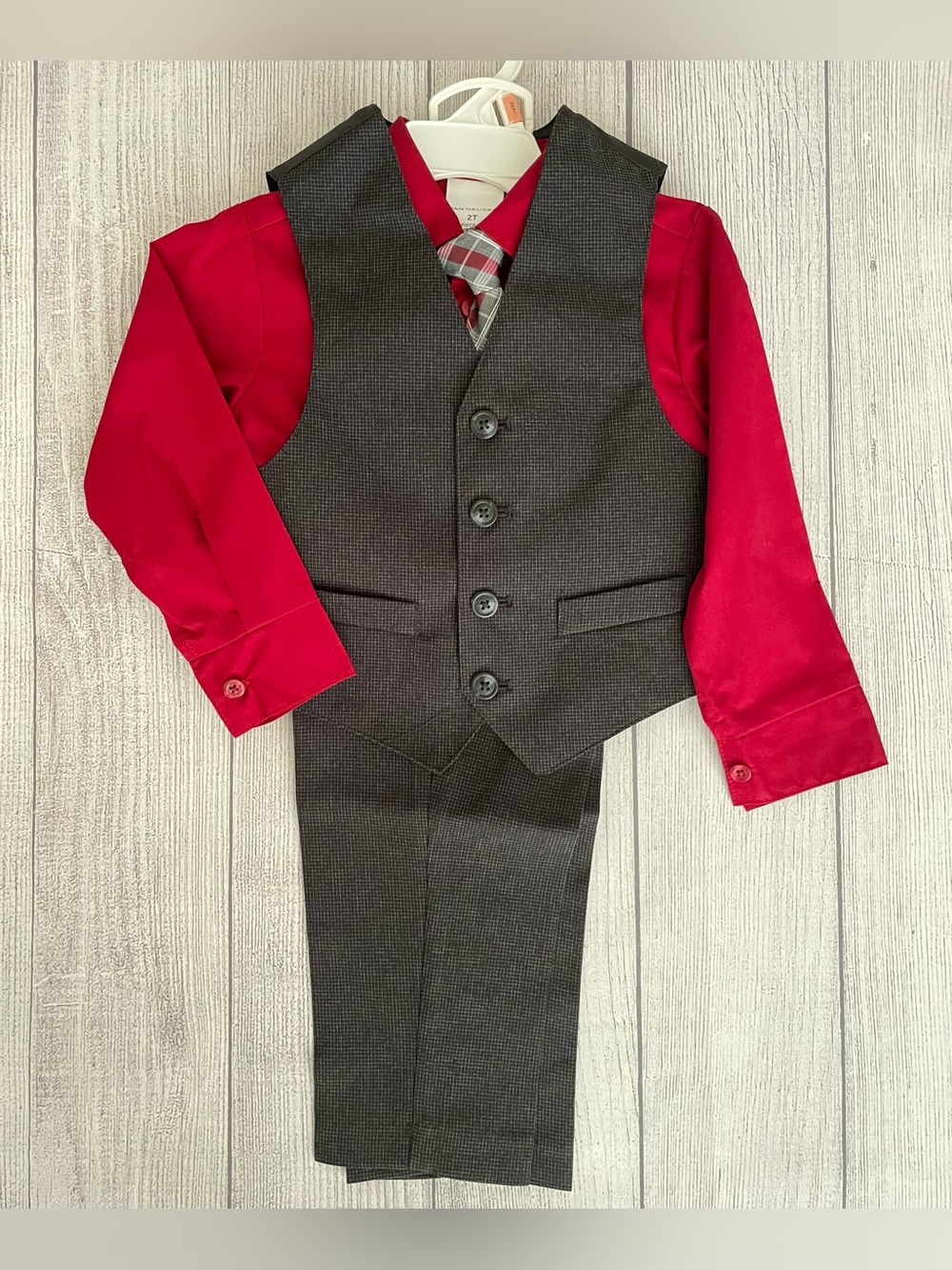 Van Heusen Toddler Boys 4-pc. Suit Set, Red